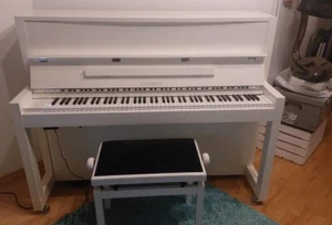 Klavier "FEURICH" Mod.115,weiß pol.,incl. Hocker, Silentsystem - Bild 1 von 4