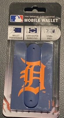Detroit Tigers 3 in 1 Universal Mobile Wallet For Mobile Phone Stand Cord Keeper - Image 1 of 2