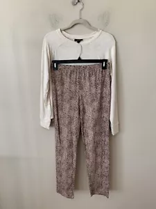 NWT! Alfani Sz S Soft Knit Long Sleeves Scoop Neck Mix & Match Pajama Set - Picture 1 of 8