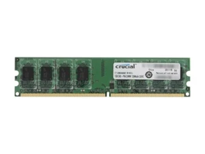 Crucial 1GB DDR2 (PC2-5300) Unbuffered 240-PIN DIMM Desktop Memory - Picture 1 of 4
