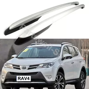 2Pcs Roof Rail Roof Rack Side Rail Bars Aluminum Fits for Toyota RAV4 2013-2018 - Picture 1 of 11