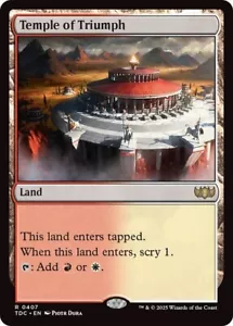 Temple of Triumph 407 Non-Foil NM MTG Commander: Tarkir Dragonstorm Magic - Picture 1 of 1
