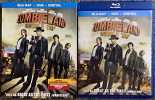 ZOMBIELAND DOUBLE TAP BLU RAY DVD 2 DISC + SLIPCOVER SLEEVE FREE WORLD SHIPPING