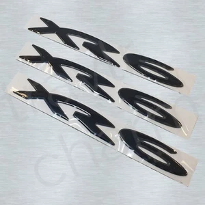 3pc Black XR6 Badge Set Ford Falcon BA BF FG - Rear Door / Side Skirt Emblem - Picture 1 of 1