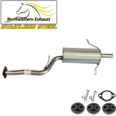 Silenciador de acero inoxidable con perchas + pernos se adapta a: 1996-2001 Subaru Impreza 2,2 L Foto 1 de 4