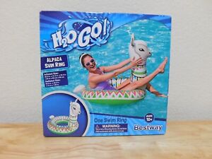 New Bestway H2OGO! Alpaca Swim Ring pool float