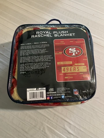 San Francisco 49ers NFL 60" x 80" Plush Throw Blanket Northwest Company Cover
