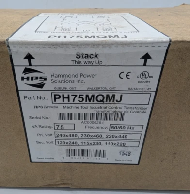 HAMMOND POWER SOLUTIONS PH75MQMJ