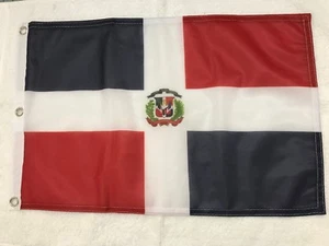 12"x18" Country of Dominican Republic Boat Motorcycle Flag Brass Grommets-3,bx4 - Picture 1 of 1