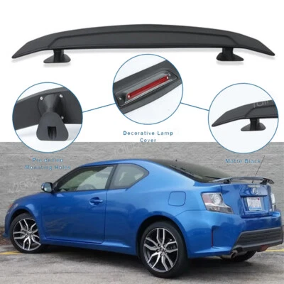 46" Matte Black GT Style Car Rear Trunk Spoiler Wing Lip For Scion TC RS Style Foto 1 de 4