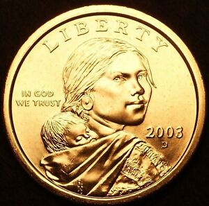 2003-D Sacagawea Dollar in BU "Brilliant Uncirculated" Condition from Mint Roll