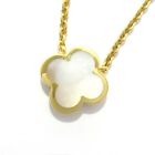 Used Vancleef Arpels Pure Alhambra Necklace Limited To 1000 K18yg White Mother O