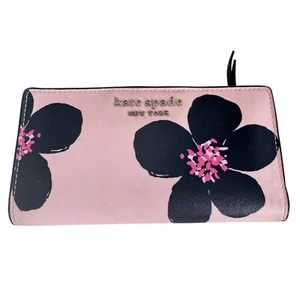 Kate Spade Cameron Grand Flora Geldbörse Clutch Continental Pink 7x3,5" preloved - Bild 1 von 17