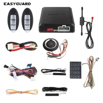 Easyguard smart key PKE car alarm system auto start proximity unlock keyless go - Image 1 of 4