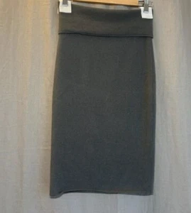 Falda Donna Karan Nueva con Etiquetas Suave Cachemira Gris Humo Oscuro Talla Pequeña Nordstrom - Imagen 1 de 9