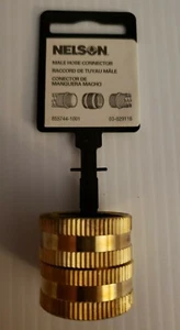 Nelson 855744-1001 Industrial Brass Pipe and Hose Fitting, Double Female - Picture 1 of 2