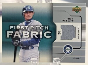 2005 UPPER DECK ICHIRO FIRST PITCH FABRIC JERSEY CARD ~ #GU-IS - Picture 1 of 2
