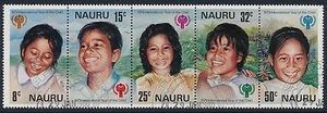 1979 NAURU INTERNATIONAL YEAR OF THE CHILD STRIP OF 5 FINE USED/CTO - Picture 1 of 1