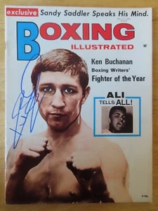 HOFer KEN BUCHANAN (d.2023) signed BOXING Illustrated May 1971 Magazine No Label - Picture 1 of 1