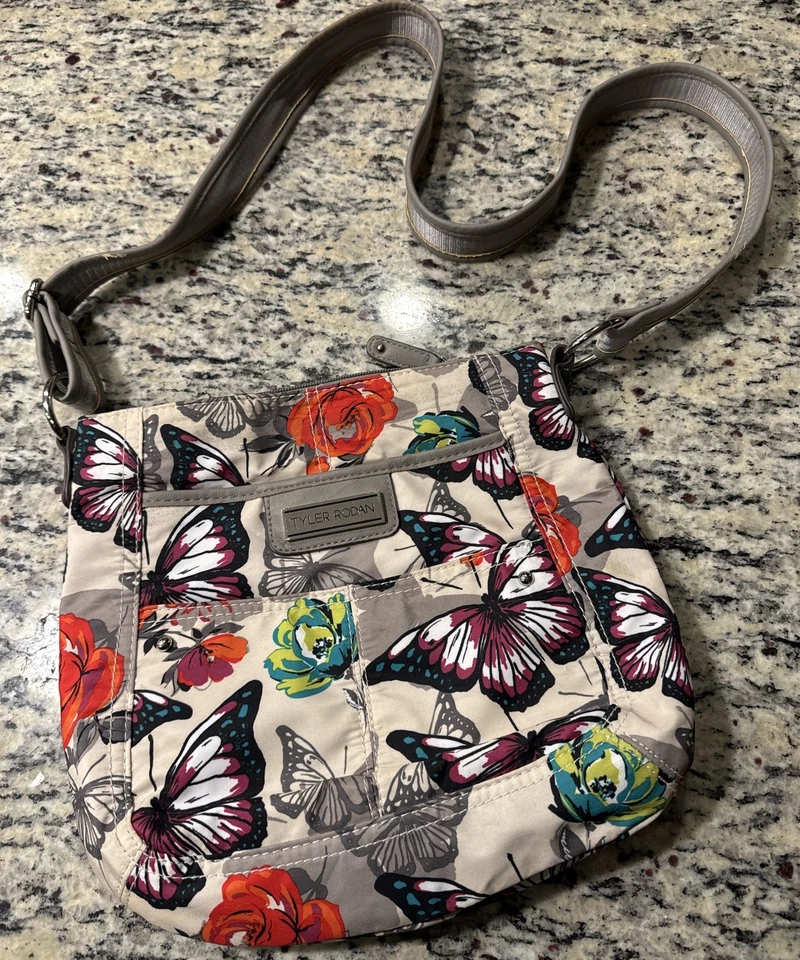 NWOT Tyler Rodan All A Flutter Vassar II Four Poster Crossbody Purse Adjustable Foto 1 de 1