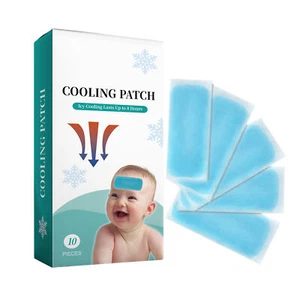 Ice Cold Stickers Cooling Relief Fever Reducer 10 Sheets Headache Relief Pads - Picture 1 of 12