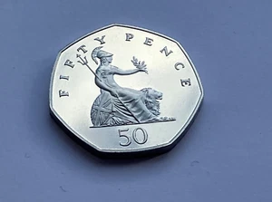 Simply Coins~1986 PROOF FIFTY 50 PENCE COIN - Picture 1 of 5