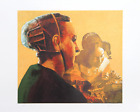 George Deem, Woman in Green with Vermeer's Lacemaker, Lithograph, signed and num