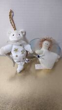 Christmas Ornaments Angel by Judy Lynn Collection and Bear Mary Meyer Handmade 