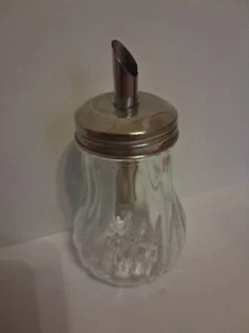 Glass Sugar Dispenser With Stainless Steel Top Used In Good Condition - Picture 1 of 2