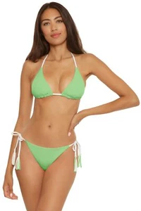 BECCA by Rebecca Virtue Womens Beachwear Summer Bikini Swim top Green M - Picture 1 of 5