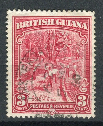 British Guiana KGVI 1934-51 3c scarlet  SG290b fine used Cover