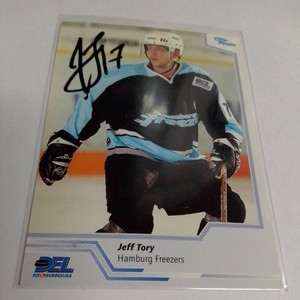 LED Trading Card Hamburg Crocodiles 2002/03 Season Signed Jeff Tory