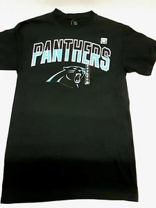 Carolina Panthers Black Logo T-shirt, Small - Picture 1 of 2