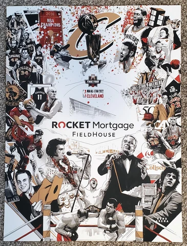 Cleveland Cavaliers 2016 NBA Champions RMFH grand opening poster 24x18 Cover