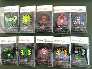 Disney Marvel Villains Pin Set - Picture 1 of 3