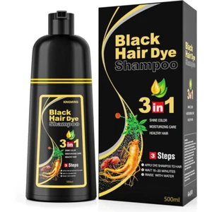 500ML Haarshampoo Schwarze Haarfarbe Schwarz Haarfärbeshampoo für Männer Frauen - Bild 1 von 14