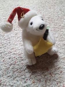 Vintage 1999 Coca Cola Bear w/ Star & Coke Bottle Plush Xmas Ornament Free Ship - Picture 1 of 9