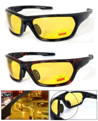 GAFAS DE SOL POLARIZADAS NIGHT DRIVE LENTES AMARILLAS 100% UV400 Foto 1 de 4