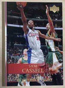 SAM CASSELL - 2007-08 Upper Deck ELECTRIC COURT GOLD #35 - LOS ANGELES CLIPPERS - Picture 1 of 2