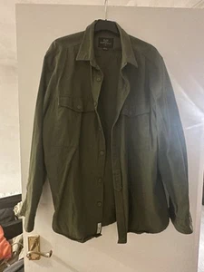 Farrell Men’s Overshirt Khaki Green Size XL - Picture 1 of 4