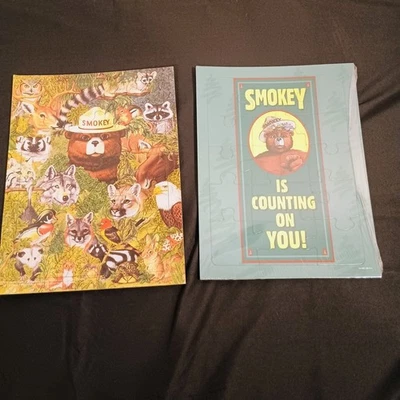 Rompecabezas de animales del bosque de oso ahumado paquete de 2 NUEVO Foto 1 de 4