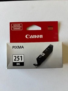 Canon Pixma 251 Black Ink Cartridge NEW | SEALED | CLI-251 BK Sealed - Picture 1 of 6
