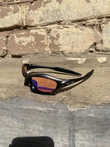 Oakley Splice Gray Orange Minute Redux Prizm Mens Sunglasses Y2K Vintage Plate - Picture 1 of 7