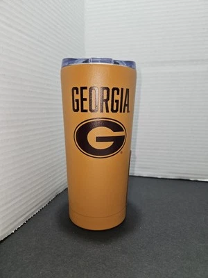 UGA 20oz BPA FREE Powder Coated Stainless Steel Tumbler(tan/brown) Brand New - Image 1 of 4