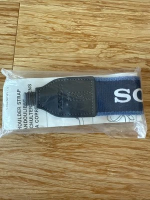 OEM GENUINE SONY HANDYCAM CAMERA STRAP NECK/SHOULDER STRAP DARK BLUE NEW - Image 1 of 3