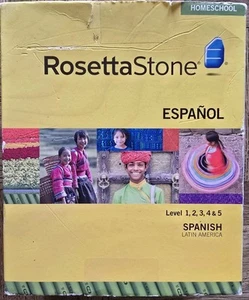 Rosetta Stone Spanish (Latin America) Level 1, 2, 3, 4 & 5 Homeschool Edition V3 - Picture 1 of 9