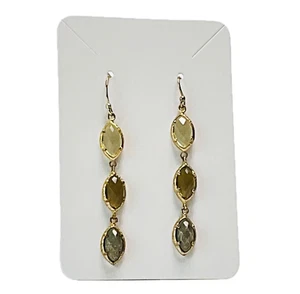 Kendra Scott facettierte Gold lineare facettierte Marquise Ohrhänger - ca. 2" - Bild 1 von 5