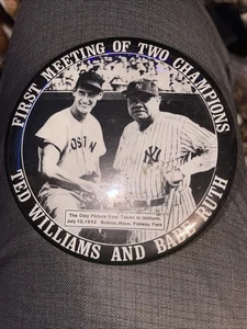 PRIMO INCONTRO DI DUE CAMPIONI TED WILLIAMS E BABE RUTH Spilla - Foto 1 di 2