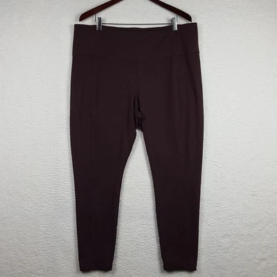 Athleta Delancey Herringbone Tight Legging Plus Size 2X Brown - Image 1 of 4