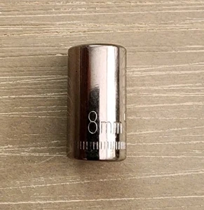 Craftsman USA 8mm Socket 6 Point 1/4" Drive Inverted G2 43504 - Picture 1 of 6